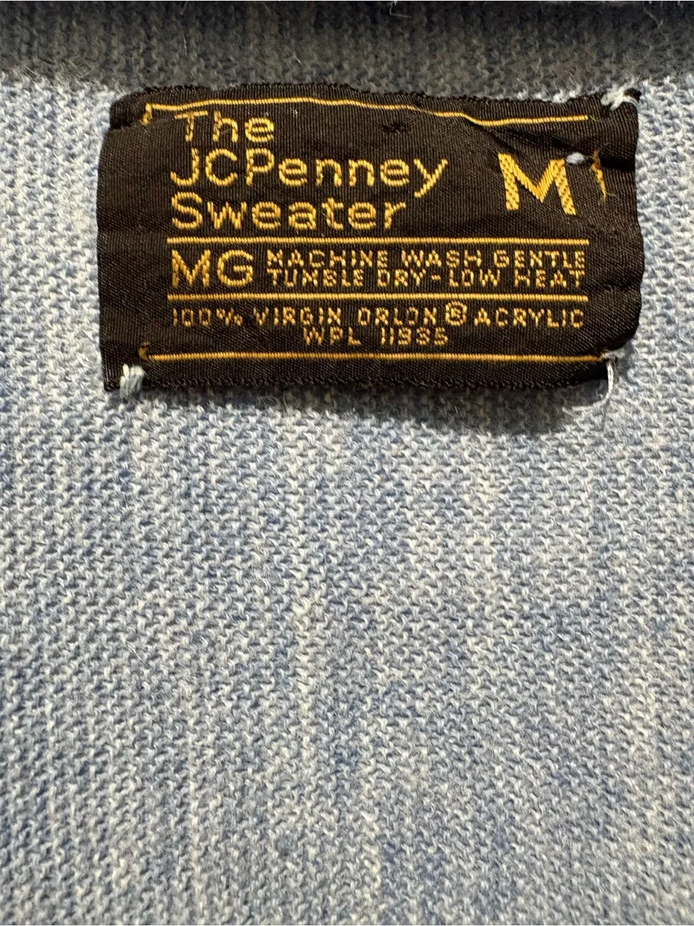 jcpenney Light Blue Men's Button-Front V-Neck Cardigan